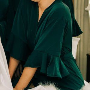 Bridesmaids Robe Emerald
